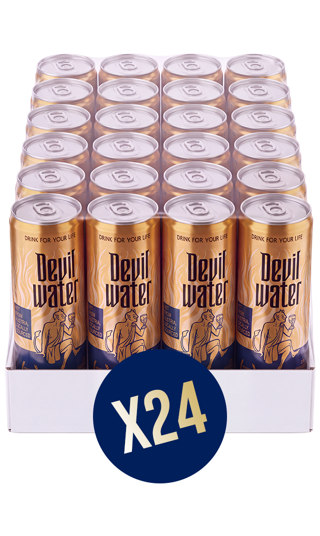 24 Latas de agua con gas Business in Hell