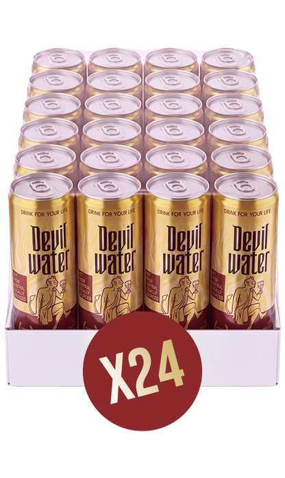 24 Latas de agua sin gas Deal in Hell